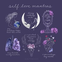 Image 1 of Self Love Mantras Art Print Discontinued