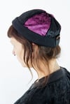 docker cap// purple + black