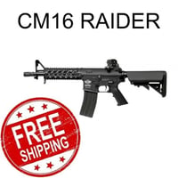 G&G - CM16 Raider Short Rifle 6mm Airsoft Machine Gun - Black