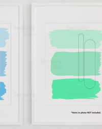 Image 5 of Ombre Lines: A Stunning Set of Seven 8x10 Instant Download Art Prints