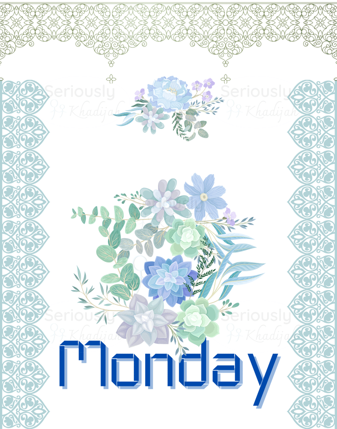 Image of Days of the Week Instant Download Print Bundle