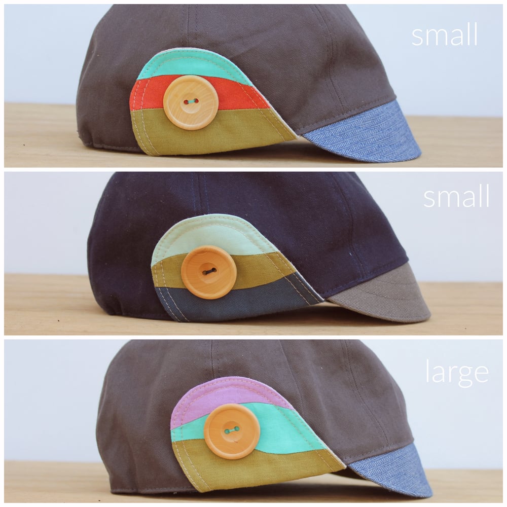 Image of 'LANDSCAPES' - x - stitched from refashioned textiles // Amelia Jones the adventurer cap