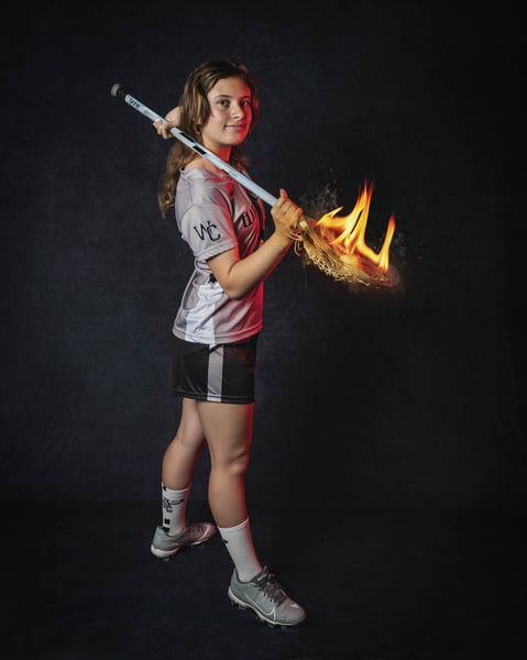 Image of Sports "Fire ball" Petite Sessions