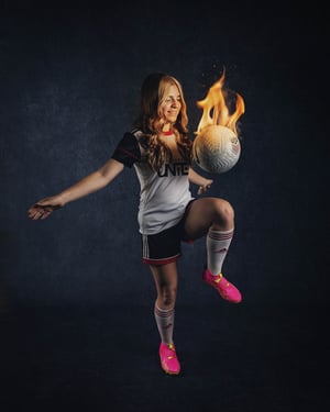 Image of Sports "Fire ball" Petite Sessions