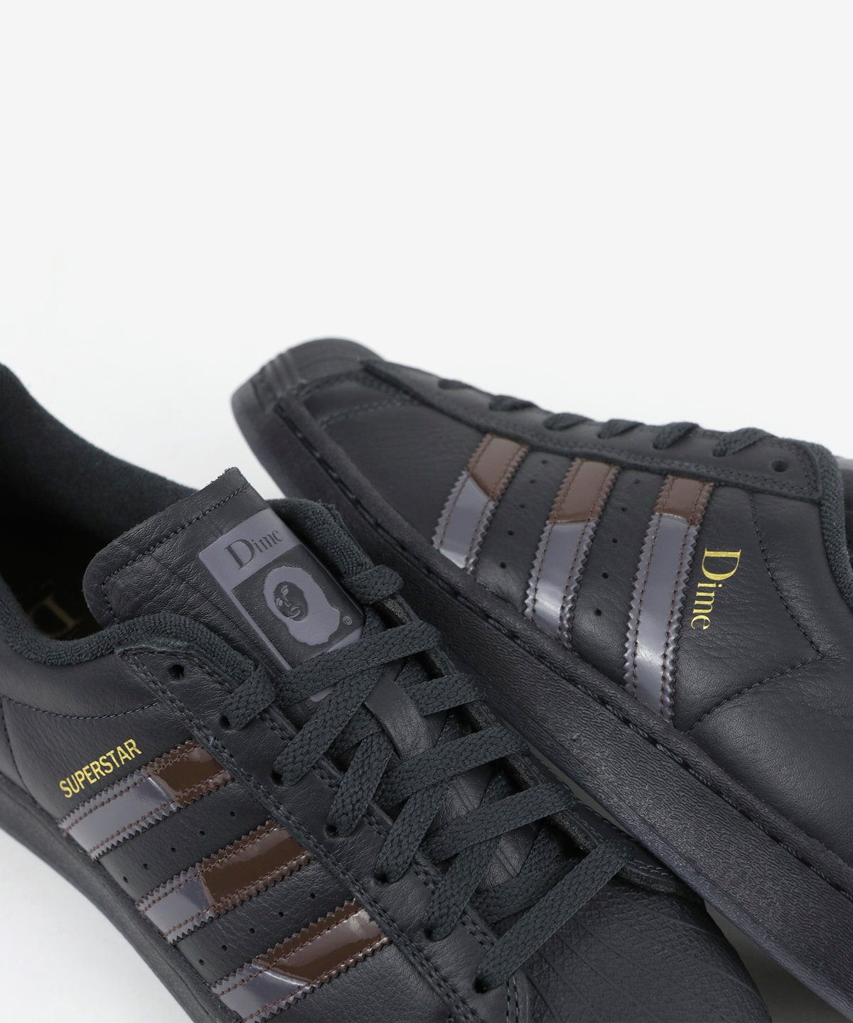 DIME X ADIDAS_SUPERSTAR ADV :::CARBON/BROWN:::