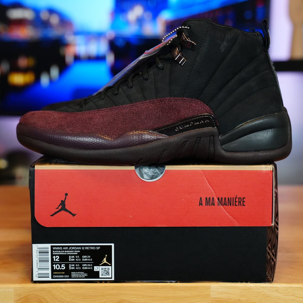 Image of Jordan 12 Retro SP A Ma Maniére Black 10.5M 12W