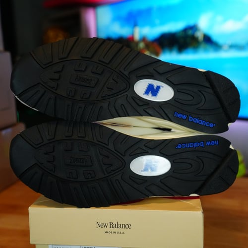 Image of New Balance 990v2 MiUSA White Blue