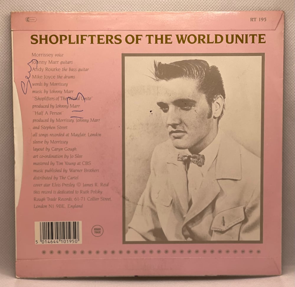 The Smiths - Shoplifters Of The World Unite/Half A Person 1987 7β 45rpm