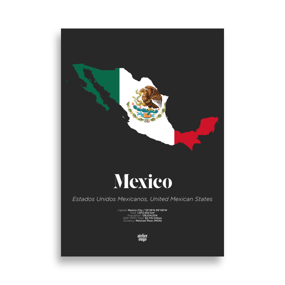 ESTADOS UNIDOS MEXICANOS / UNITED MEXICAN / MEXICO STATES - LIMITED EDITION POSTER