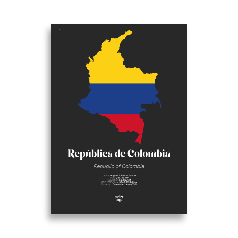 REPÚBLICA DE COLOMBIA / REPUBLIC OF COLOMBIA - LIMITED EDITION POSTER