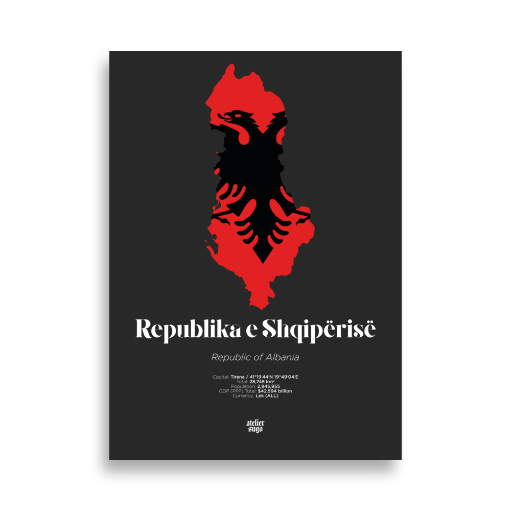 REPUBLIKA E SHQIPËRISË / REPUBLIC OF ALBANIA - LIMITED EDITION POSTER