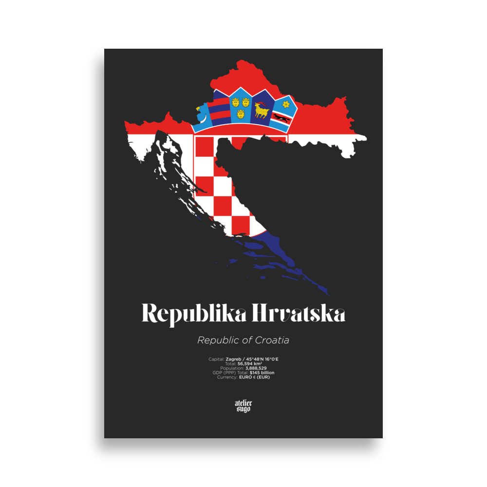 REPUBLIKA HRVATSKA / REPUBLIC OF CROATIA - LIMITED EDITION POSTER