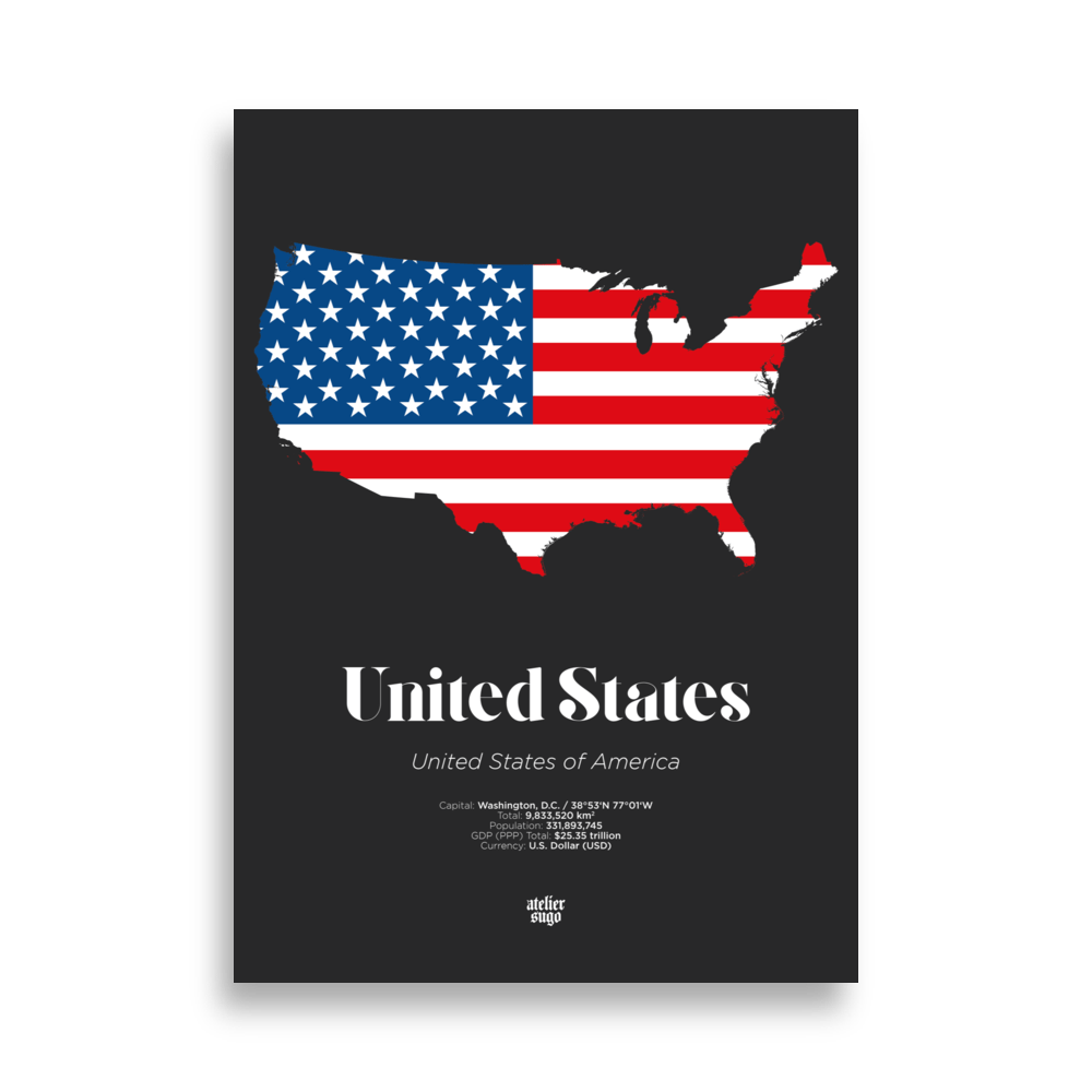 UNITED STATES OF AMERICA / USA - LIMITED EDITION POSTER