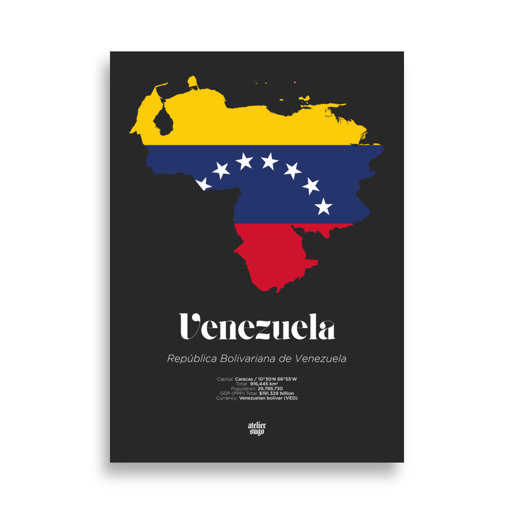 REPÚBLICA BOLIVARIANA DE VENEZUELA / BOLIVARIAN REPUBLIC OF VENEZUELA - LIMITED EDITION POSTER