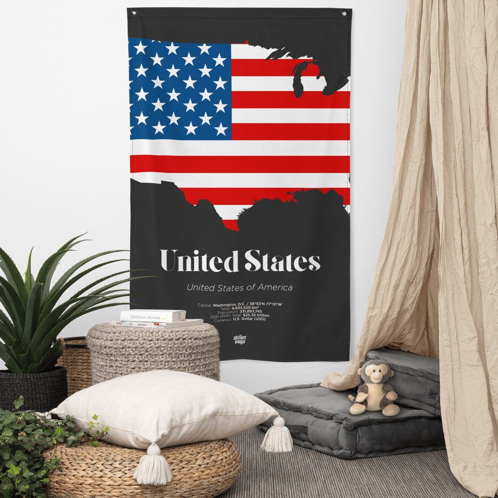 UNITED STATES OF AMERICA / USA - LIMITED EDITION FLAG