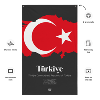 Image 2 of TÜRKIYE CUMHURIYETI / REPUBLIC OF TÜRKIYE / TURKEY - LIMITED EDITION FLAG