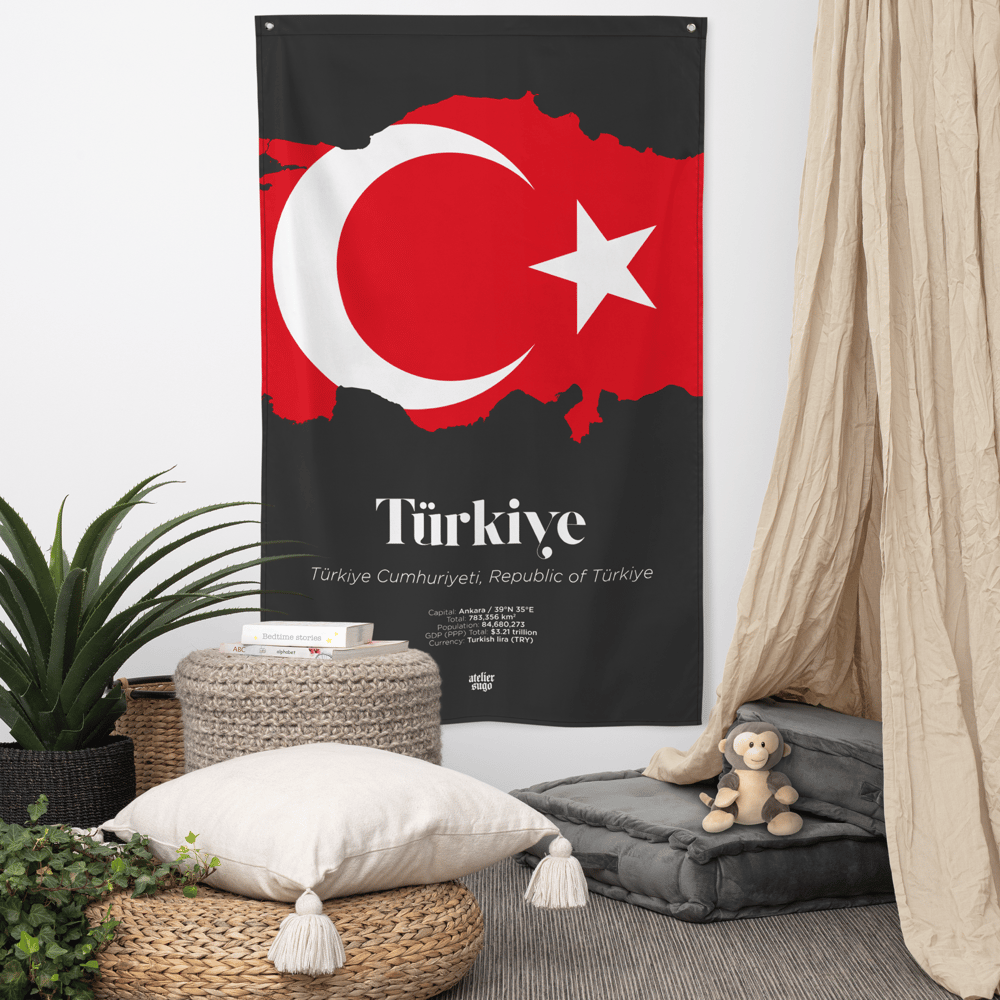 TÜRKIYE CUMHURIYETI / REPUBLIC OF TÜRKIYE / TURKEY - LIMITED EDITION FLAG