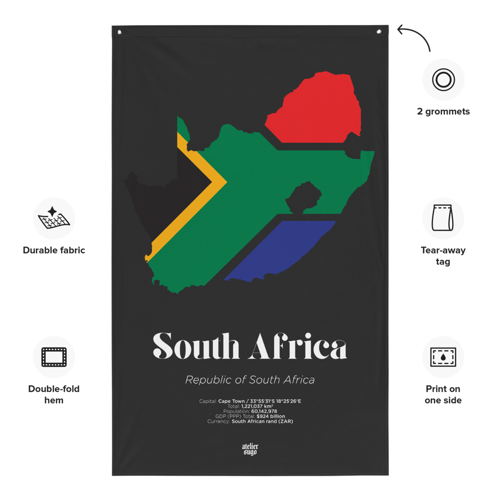 REPUBLIC OF SOUTH AFRICA - LIMITED EDITION FLAG