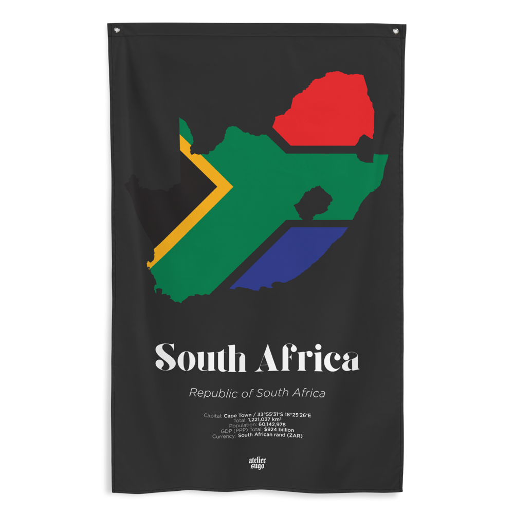 REPUBLIC OF SOUTH AFRICA - LIMITED EDITION FLAG