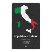 Image 1 of REPUBBLICA ITALIANA / ITALIAN REPUBLIC / ITALY - LIMITED EDITION FLAG