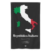 Image 3 of REPUBBLICA ITALIANA / ITALIAN REPUBLIC / ITALY - LIMITED EDITION FLAG