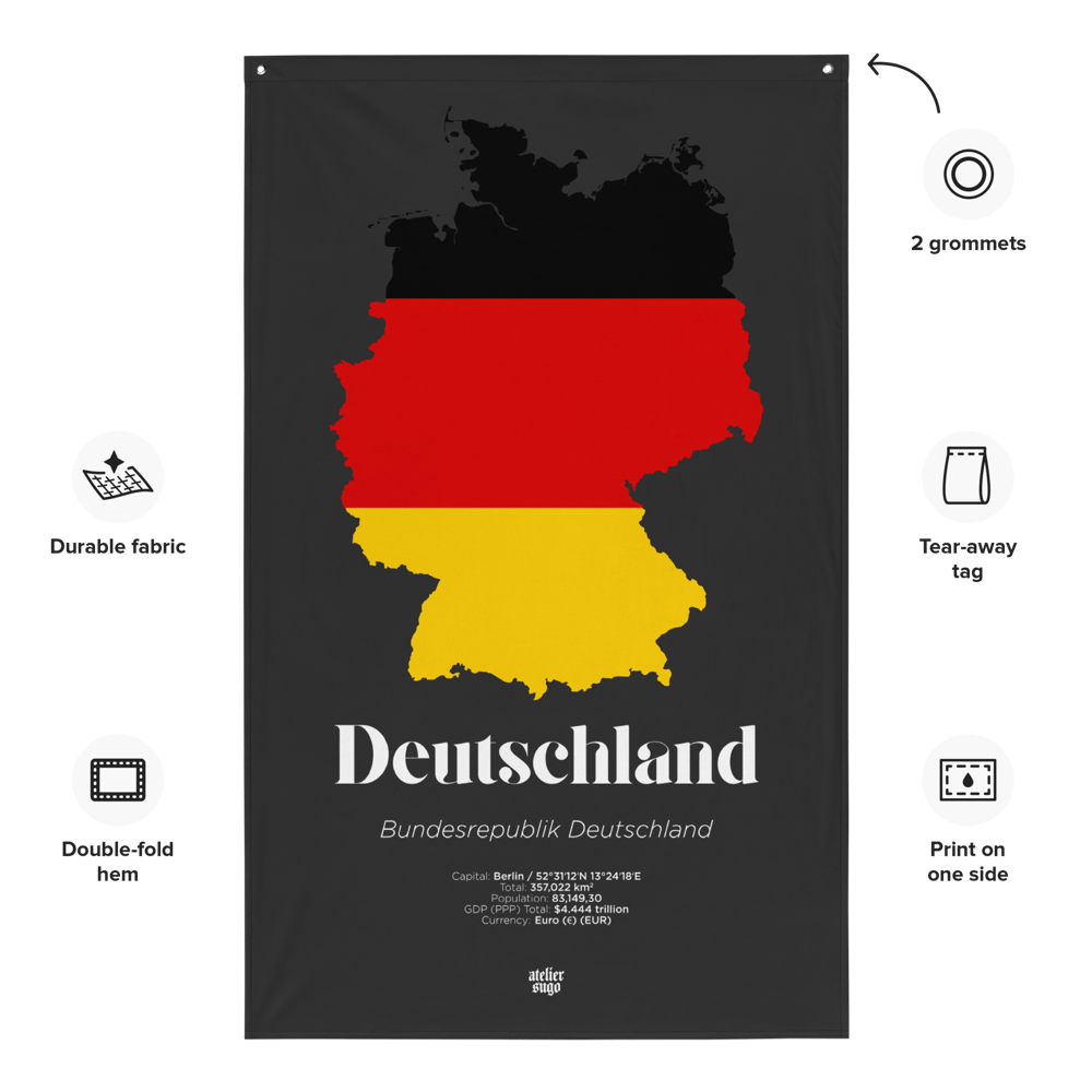 BUNDESREPUBLIK DEUTSCHLAND / FEDERAL REPUBLIC OF GERMANY - LIMITED EDITION FLAG