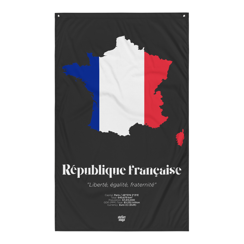 RÉPUBLIQUE FRANÇAISE / FRENCH REPUBLIC / FRANCE - LIMITED EDITION FLAG