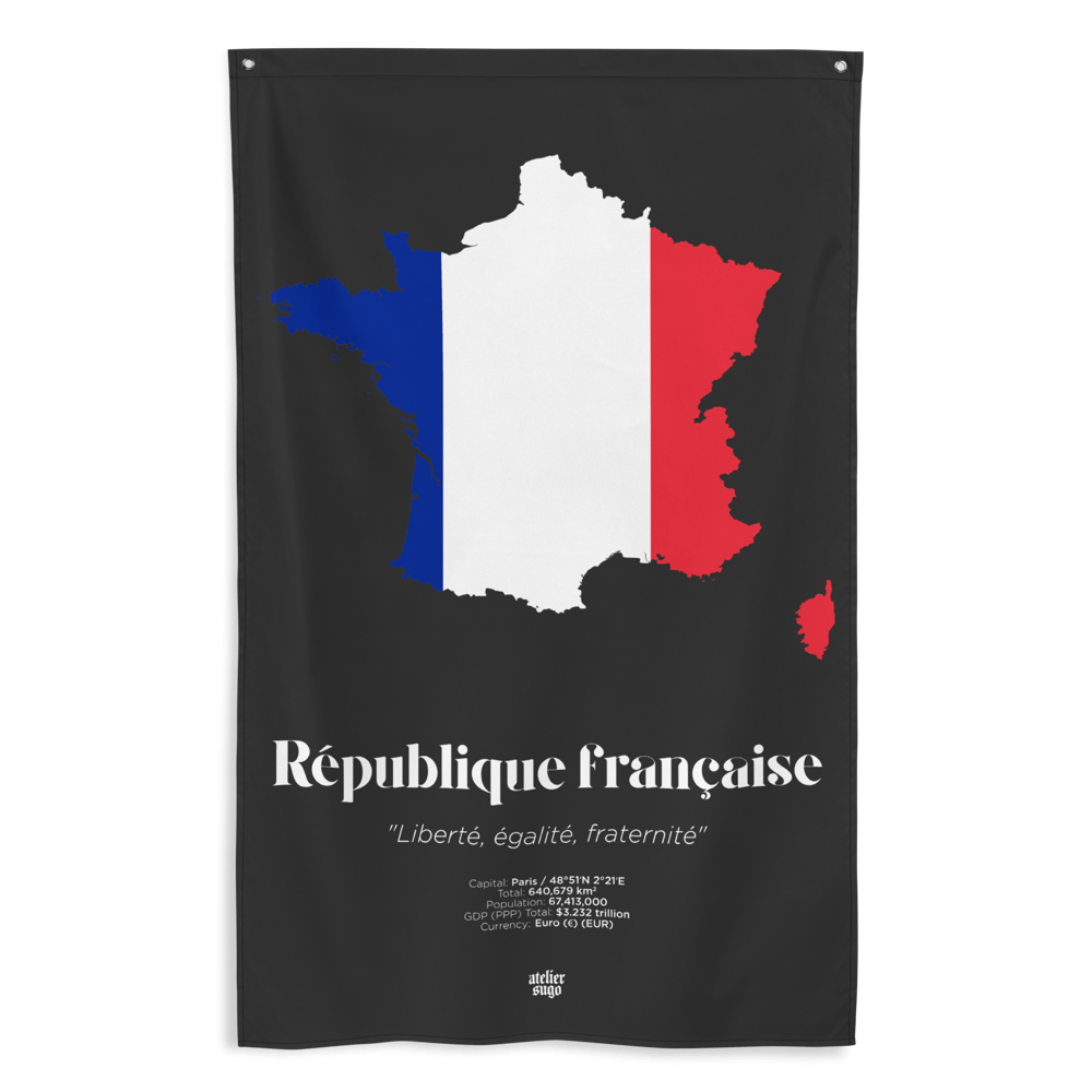 RÉPUBLIQUE FRANÇAISE / FRENCH REPUBLIC / FRANCE - LIMITED EDITION FLAG