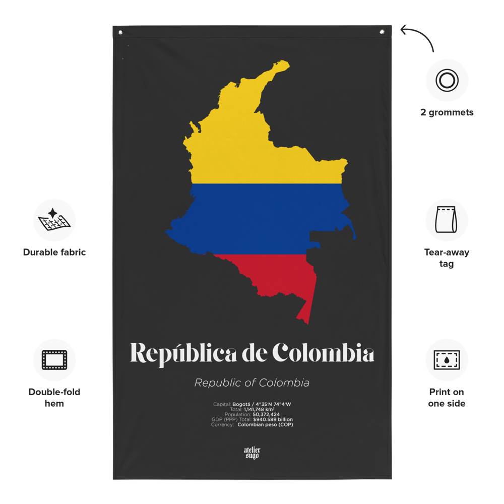 REPÚBLICA DE COLOMBIA / REPUBLIC OF COLOMBIA - LIMITED EDITION FLAG