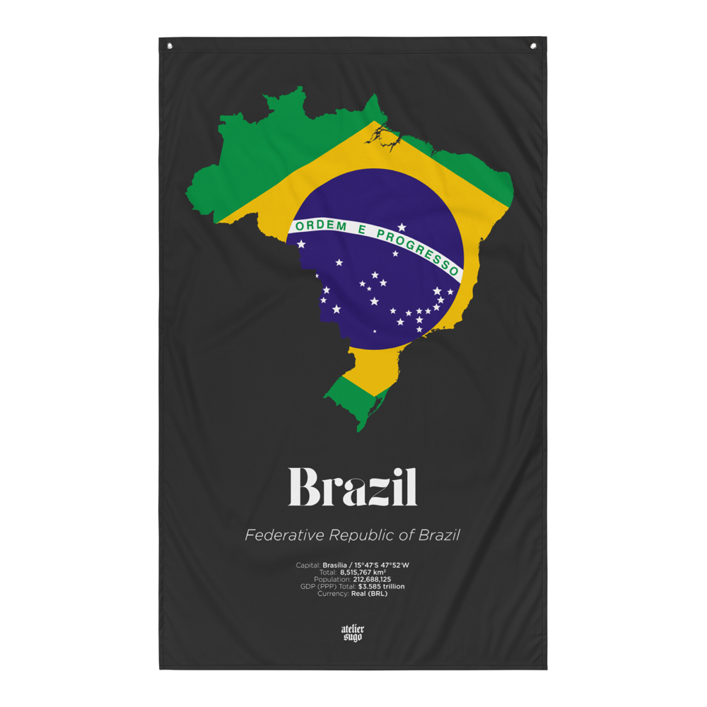 REPÚBLICA FEDERATIVA DO BRASIL / FEDERATIVE REPUBLIC OF BRAZIL - LIMITED EDITION FLAG