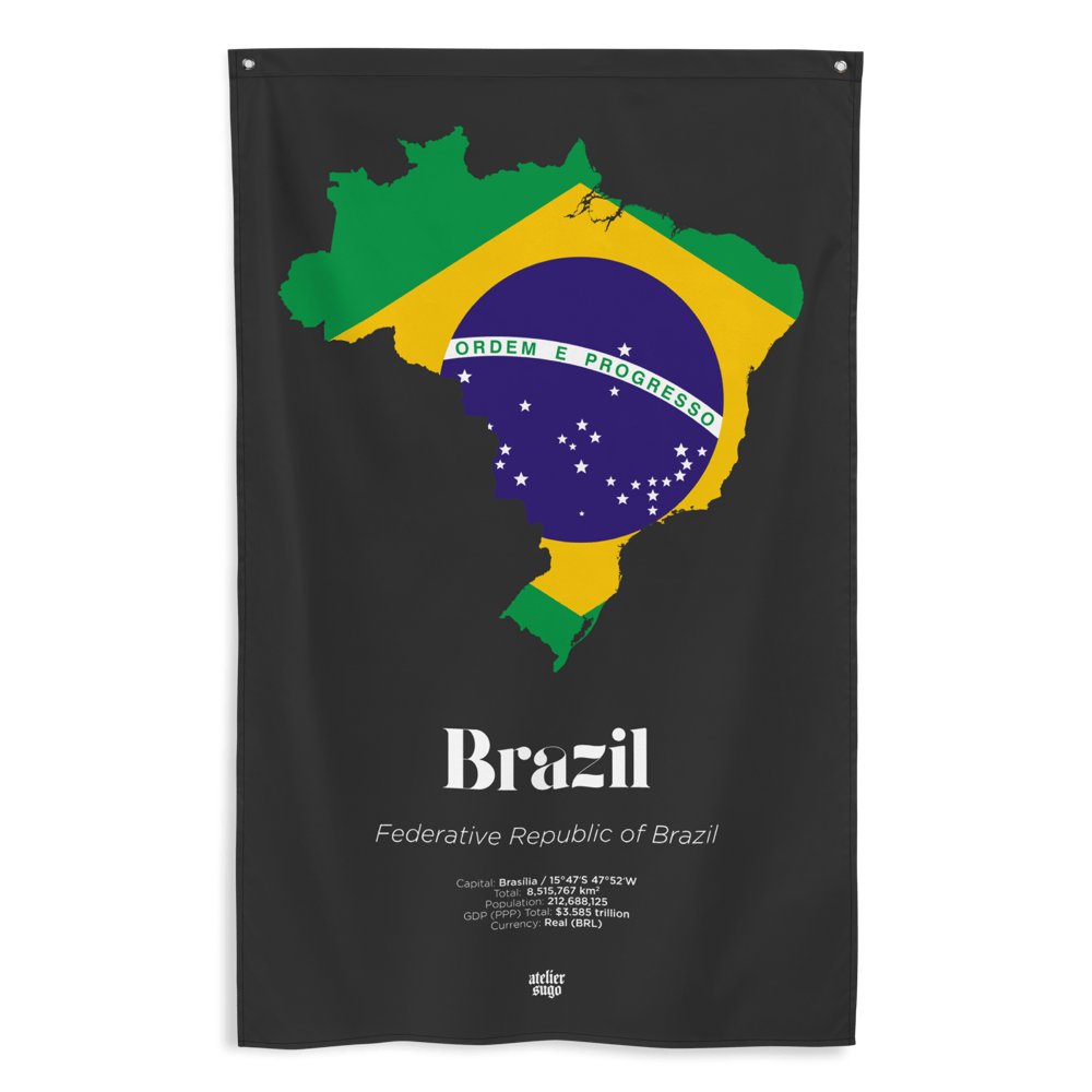 REPÚBLICA FEDERATIVA DO BRASIL / FEDERATIVE REPUBLIC OF BRAZIL - LIMITED EDITION FLAG