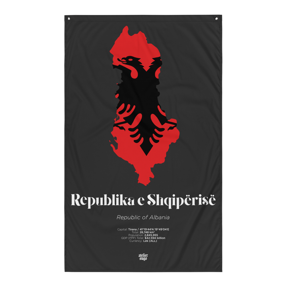 REPUBLIKA E SHQIPËRISË / REPUBLIC OF ALBANIA - LIMITED EDITION FLAG