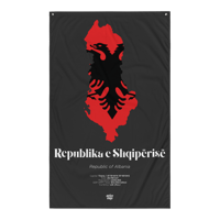 Image 1 of REPUBLIKA E SHQIPËRISË / REPUBLIC OF ALBANIA - LIMITED EDITION FLAG