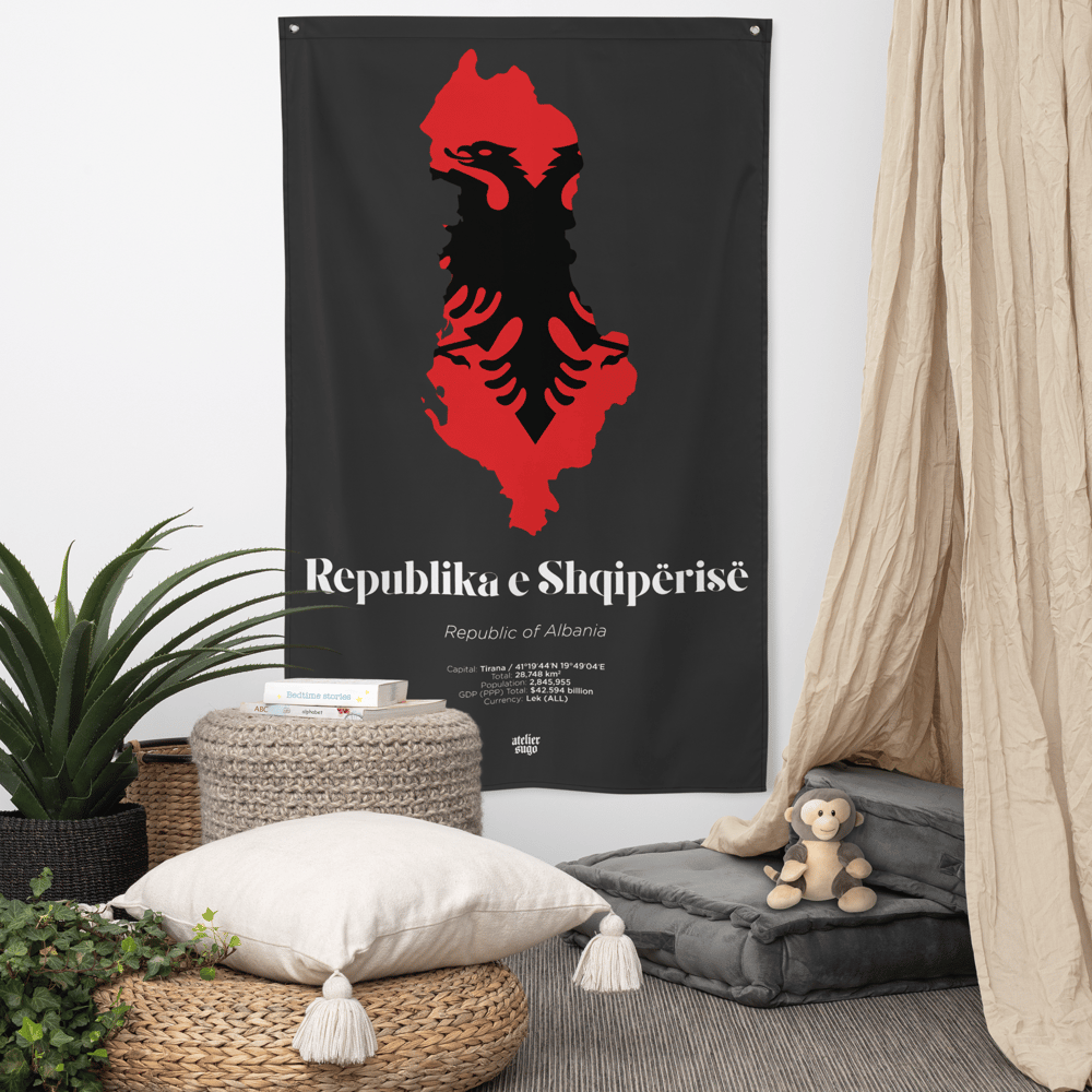 REPUBLIKA E SHQIPËRISË / REPUBLIC OF ALBANIA - LIMITED EDITION FLAG