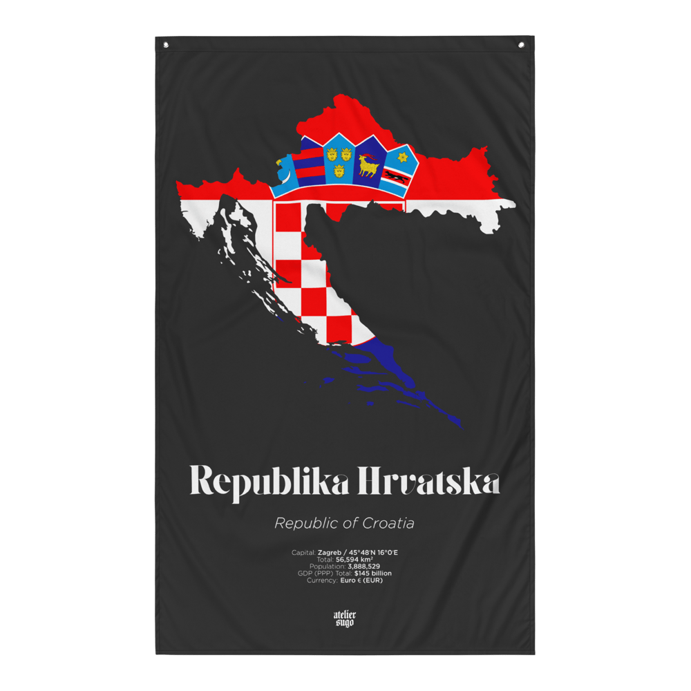 REPUBLIKA HRVATSKA / REPUBLIC OF CROATIA - LIMITED EDITION FLAG