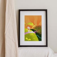 Image 2 of Bunny the traveller print