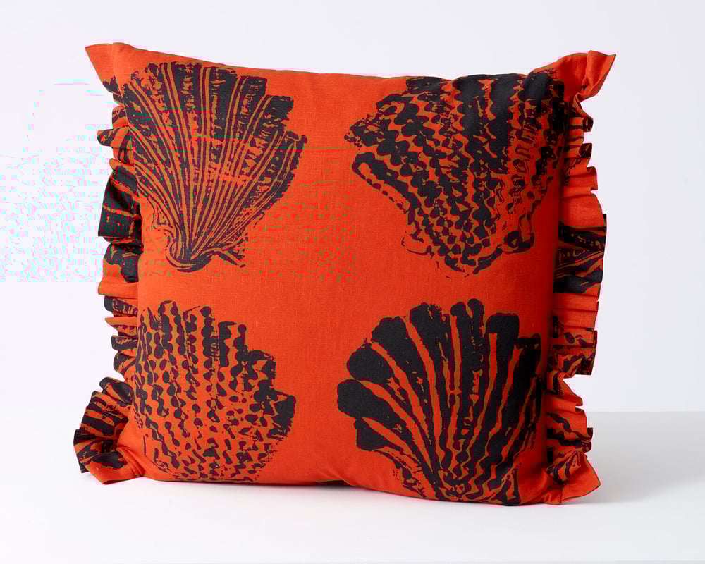 Image of Single Pilgrim Cushion in 4 colour-ways from Stoff Studio