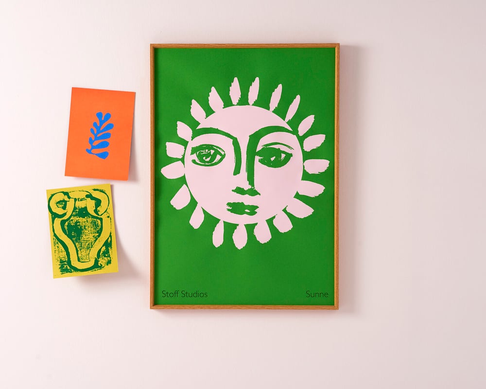 Image of Sunne Print in Grass by Stoff Studio