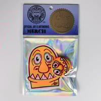 Neon Sticker & Pin badge pack (Orange)