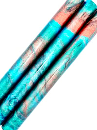 Image 3 of Shock Therapy, custom bespoke pen blanks, high pressure cured with Alumilite Resin. 