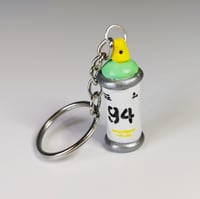 Image 2 of Spraycan Keyring (Green)