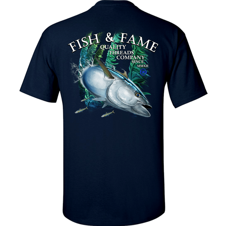 BLUE FIN VENGEANCE TEE (navy), Fishing Hoodie, Sportfishing Jacket, Salt  Water Fishing Apparel