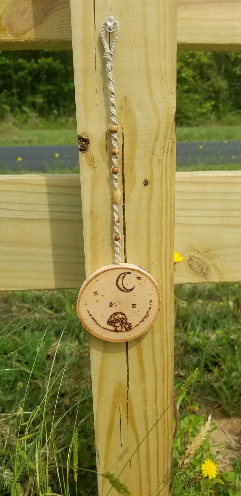 Cottagecore Woodburned Mushroom Ornaments
