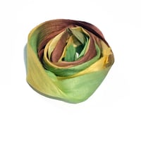 Image 1 of 10YD. GOLDEN HARVEST HAND DYED SARI SILK RIBBON/HAND DYED BY COLOR KISSED SILK