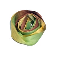 Image 3 of 10YD. GOLDEN HARVEST HAND DYED SARI SILK RIBBON/HAND DYED BY COLOR KISSED SILK