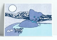 Cat Lake print