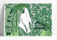 Hooden Horse and Mari Lwyd print