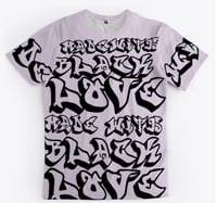 Image 4 of Black Love [all over] tee