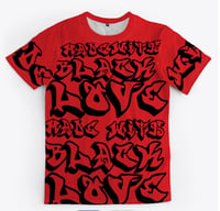 Image 3 of Black Love [all over] tee
