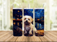 20oz Starry Night Maltese Tumbler